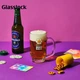 Чашка GLASSLOCK &wigglewiggle стеклянная, для воды, с палочкой для перемешивания, 410мл - изображение 4