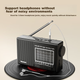 Радио Newmine BT526 для пожилых, мини-динамик, FM, перезаряжаемое - изображение 5