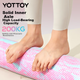 Массажный ролик Yottoy из пеноматериала, прочный баллистический массажный ролик, колонна для расслабления мышц в йоге, 60*15 см, розовый и смешанные цвета. - изображение 6
