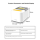 Термопринтер чеков Meituan Takeout Printer, полностью автоматический прием заказов, MTRP58ZDWB, двухдиапазонный беспроводной Bluetooth USB-принтер чеков 5G, для аптек и Meituan, облачный принтер Jingdong Takeout Printer, голосовое оповещение. - зображення 6