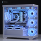 Корпус для комп'ютера Yingchi Aurora 3-M Seaside View, білий (без підставки, версія Full View / M-ATX / підтримує водяне охолодження 360 мм / швидкознімна бічна панель / сумісний з довгими відеокартами серії 40) - изображение 4