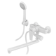 Змішувач для ванни PLAMIX OSCAR-006 SET WHITE (зі шлангом, лійкою та кронштейном) (PM0703) - зображення 2