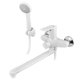 Смеситель для ванны PLAMIX OSCAR-006 EURO SET WHITE (со шлангом, лейкой и кронштейном) (MX1895) - изображение 1