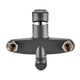 Смеситель для ванны PLAMIX OSCAR-006 EURO SET BLACK (со шлангом, лейкой и кронштейном) (MX1896) - изображение 3