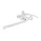 Смеситель для ванны PLAMIX OMEGA-140 EURO SET WHITE (со шлангом, лейкой и кронштейном) (MX9579) - изображение 7