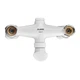 Смеситель для ванны PLAMIX OMEGA-142 EURO SET WHITE (со шлангом, лейкой и кронштейном) (MX9699) - изображение 6