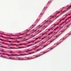 Шнур Paracord для плетіння 2мм 5м смугастий фуксія (79709948) - изображение 3