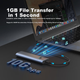 Корпус GODO M.2 NVMe SSD Type-C для зовнішнього портативного жорсткого диска, сумісний із Apple iPhone, планшетом, ноутбуком, зовнішнім SSD-зчитувачем з металевим охолодженням - зображення 5