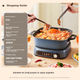 Электрокастрюля Midea Hot Pot IH быстрого закипания, 6.5 л, съемная, HGE22BF2809 - изображение 4