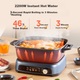 Электрокастрюля Midea Hot Pot IH быстрого закипания, 6.5 л, съемная, HGE22BF2809 - изображение 6