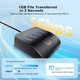 USB-подовжувач HP 1,5 м для ноутбука, багатопортовий подовжувач USB 3.0, комп'ютерний конвертер-розгалужувач з незалежним джерелом живлення - изображение 4
