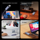 Корпус для жорсткого диска UGREEN 40 Гбіт/с, сумісний з Thunderbolt 5/4/3/USB4, портативний корпус для жорсткого диска M.2 NVMe, підходить для ноутбуків Apple Macmini для підключення твердотільного накопичувача SSD D703 - зображення 6