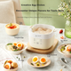 Яєчня-пароварка Bear Egg Cooker з гарячим джерелом та розумним таймером, автоматичним вимкненням, пристроєм для приготування яєць некруто та яєць на чай, універсальною машиною для сніданку, одношаровою ZDQ-Q05E3 - изображение 9