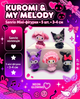 Набор мини-фигурок Sanrio 5 шт — Куроми (Kuromi) и Моя Мелоди (My Melody) 3-4 см - изображение 1