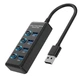 USB-хаб Youlianxing USB 3.0, 4 порта, 1 метр, с переключателями, для ноутбуков и настольных компьютеров, онлайн-банкинг, USB-накопители, многопортовый адаптер U304-1 - изображение 7