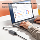 Сетевая карта Lenovo Ecosystem Yinengzhe USB 3.0 Gigabit Wired Network Card в кабель RJ45 Ethernet, конвертер, разветвитель, адаптер гигабитного сетевого порта, USB-конвертер Ethernet для ноутбуков и настольных компьютеров. - изображение 5