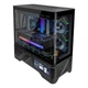 VALKYRIE VK03-M BLACK Чорний ігровий корпус M-ATX з водяним охолодженням 360 мм, 6,2-дюймовий сенсорний екран, вигнуте скло, панорамний огляд 270° - изображение 3