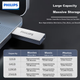 Флеш-накопичувач PHILIPS 64 ГБ USB 3.2, 11UA-M металевий USB-накопичувач великої ємності, швидкість читання 150 МБ/с, високошвидкісний накопичувач для розширення комп'ютера, флеш-накопичувач для бізнесу, офісу та навчання - изображение 7