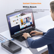 Зовнішній корпус для жорсткого диска UNITEK USB 3.0, сумісний з накопичувачами 2,5/3,5 дюйма, інтерфейс SATA з розширенням HUB, багатофункціональний зчитувач жорстких дисків, зовнішній SSD та роз'єм для механічного жорсткого диска для комп'ютерів - зображення 5