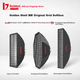 Софтбокс JINBEI BM Grid Універсальний софтбокс Bao Rong зі слотом для карток, стільниковою сіткою та довгою смугою, квадратний софтбокс для зовнішньої фотографії, відео, прямої трансляції, освітлення, кришка софтбокса BM-60×90 Grid - изображение 5