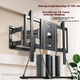 Универсальное крепление для телевизора Muhouyingxiong 50-100 дюймов, выдвижной вращающийся кронштейн, ультратонкая подставка с восемью кронштейнами, складное настенное крепление, подходит для Hisense, Sony, Huawei и других марок. - изображение 6