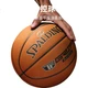 Баскетбольный мяч SPALDING, из натуральной кожи, для соревнований в помещении, размер 7, профессиональный, для матчей, кирпично-красный, износостойкий, 78-031Y - изображение 1
