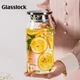 Скляний глечик GLASSLOCK, високоміцне боросилікатне скло, заварювач чаю, термостійкий глечик для холодної води, чайник для домашнього використання, скляна чашка для соку, 1,1 л - зображення 6