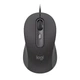 Дротова офісна миша Logitech M520, тиха, для дому та офісу, для комп'ютерів і ноутбуків, підходить для використання як правою, так і лівою рукою, кабель Type-C, 2-річна гарантія. - зображення 1