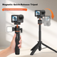 Мини-штатив VRIG AC-40 магнитный быстросъемный для DJI Action 5 Pro/4/3 и Osmo 360 - изображение 5