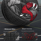 Баскетбольний м'яч VEIDOORN Snake Year Limited Edition Black Mamba Snake розмір 7 для дорослих, тренувальних, дитячих, гумових, зносостійких, синього кольору - изображение 6