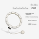 Регулируемый обруч для похудения Keep Adjustable Waist Slimming Hoop, умный обруч для снижения веса и уменьшения жира на животе, бежевый CH1 - изображение 4