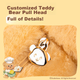 Сумочка Deli Butter Bear, милая плюшевая деловая сумка, сумка через плечо с прозрачным окошком, двусторонняя сумка HY708 - изображение 8