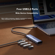 Розширювальна док-станція UGREEN Type-C 3.2, USB-розгалужувач-концентратор з кількома портами, високошвидкісна розширювальна док-станція, конвертер-концентратор 10 Гбіт/с, підходить для смартфонів, планшетів, ноутбуків та Mac - изображение 5