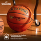 Професійний м'яч SPALDING для тренувань з баскетболу, Legendary TF, розмір 7, мікрофібра, 78-030Y - изображение 6