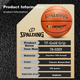 Професійний м'яч SPALDING для тренувань з баскетболу, Legendary TF, розмір 7, мікрофібра, 78-030Y - изображение 8