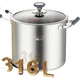 Каструля для супу MAXCOOK MCT0135, нержавіюча сталь 316L, подвійне дно, 28 см - зображення 3
