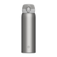 Оригінальна ізольована кружка JD, портативна з пружинною кришкою з чистого титану [внутрішній та зовнішній матеріали з чистого титану], пляшка для води для чоловіків та жінок, сіра, 500 мл - зображення 4