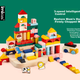 Детский конструктор Imikids, крупные деревянные строительные блоки для младенцев и малышей, развивающая игрушка, подарок, City Commander 56 - изображение 4