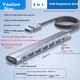 USB-концентратор Youlianxing с 8 портами, длиной 2 метра, USB 3.0, адаптер One-To, подходит для настольных компьютеров Apple и Huawei, ноутбуков, мышей, клавиатур и жестких дисков. - изображение 4