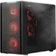 Корпус PADO W6 Black MESH Mesh Cooling Case (поддерживает материнские платы MATX, боковые панели из стекла, передняя панель из стальной сетки, отдельный отсек для блока питания, пылевой фильтр, поддерживает видеокарты 4080) Черный - изображение 1