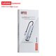 Док-станция расширения Lenovo Type-C — RJ45 Ethernet, сетевой кабель-конвертер 100 Мбит/с, USB-концентратор для ноутбуков, удлинитель, док-станция расширения Hub BY02-RC, 100 Мбит/с - изображение 8