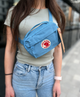 Бананка сумка на пояс Fjallraven kanken из ткани не промокает голубой - изображение 1