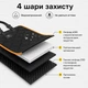 Автогамак для собак PetZoom Loungee Накидка на сидіння і багажник автомобіля для перевезення собак і котів з твердим дном (вологостійка) Черная с Оранжевым - зображення 7