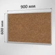 Коркова дошка ТСО для об`яв і нотаток 60×90 см - изображение 1