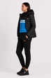 Женский набор кофта, брюки голубо-черный + куртка(черная) M hr-516 - изображение 2