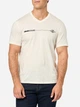 Футболка бавовняна довга чоловіча Armani Exchange 524721250 2XL Молочна з принтом (1159863298) - зображення 1