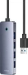 USB-хаб Baseus UltraJoy Series 4-Port HUB Lite 50cm Space Grey (USBA to USB3.0 x 4+Type-C5V) (B0005280B811-01) - зображення 4