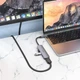 USB-хаб Hoco HB27 Type-C multi-function converter (HDTV+USB3.0+USB2.0 x 2+PD) Metal Gray (6931474769329) - зображення 7