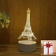 3D-светильник-ночник «Эйфелева башня» 3D Creative — подарочная ночная LED-лампа, светодиодный светильник на батарейках из акрила для дома, спальни и детской комнаты (0006) - изображение 1
