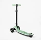 Самокат трехколесный Best Scooter Kick`n`roll X2-002 колеса PU со светом складной руль подсветка платформы. Black and Green (195001) - изображение 3
